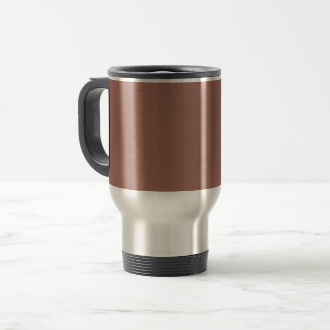 Blast-off bronze  (solid color)  travel mug (Front Left)