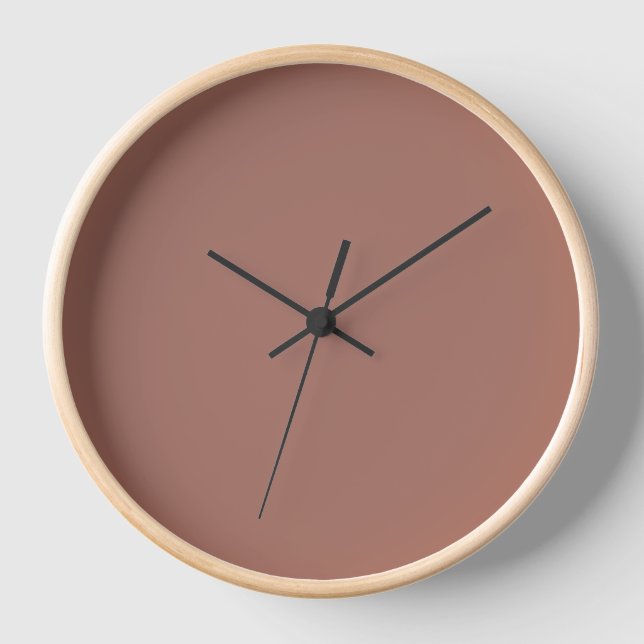 Blast-off bronze  (solid colour)  clock (Front)