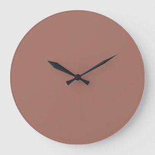Blast-off bronze (solid colour) large clock