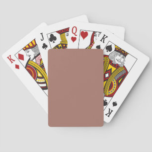 Blast-off bronze (solid colour) playing cards
