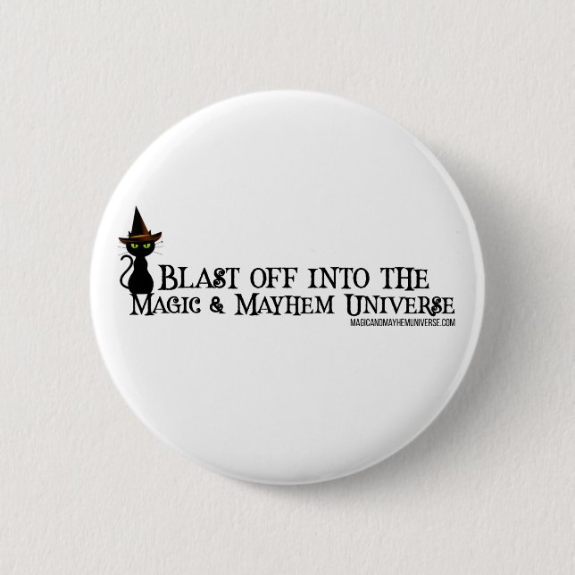 Blast Off Buttons! 6 Cm Round Badge (Front)