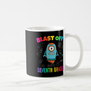 Blast Off Into Seventh Grade Rocket Back To School Coffee Mug