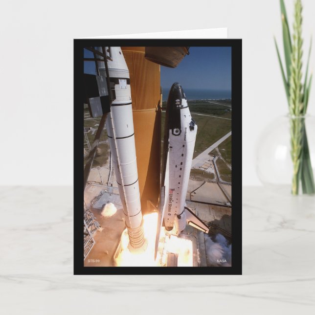 Blast-off of the Space Shuttle "Endeavour" Card (Front)