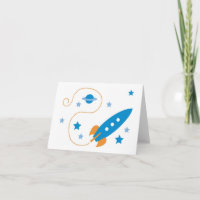 Blast-off! Rocket Card