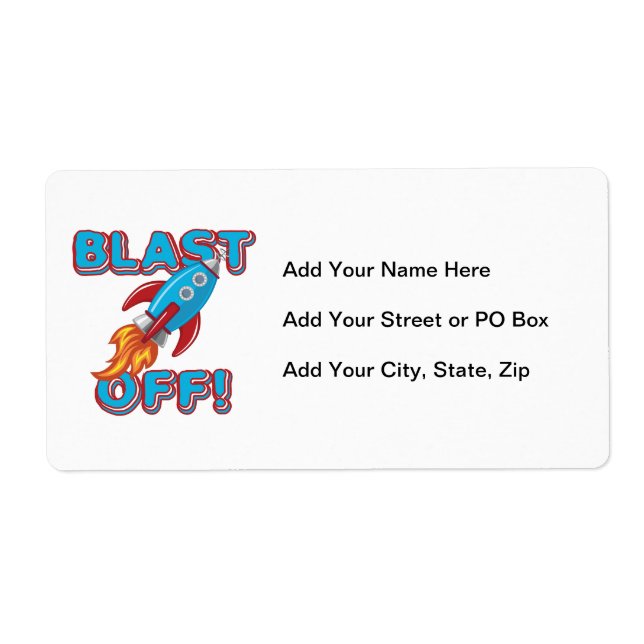 Blast Off Rocket Ship (Front)