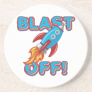 Blast Off Rocket Ship Coaster