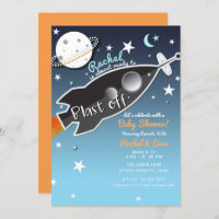 Blast Off Rocket Ship Space Baby Shower
