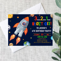 Blast Off! Rocket Ship Space Birthday Party