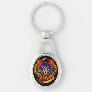 Blast Off Spaceship Key Ring