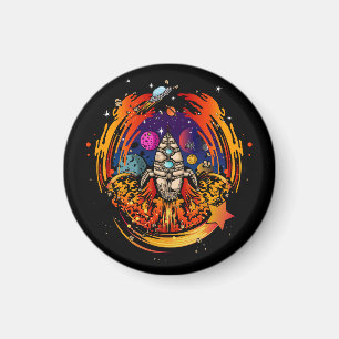 Blast Off Spaceship Magnet