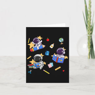 Blast Off To Learning Back To School Astronaut  Card