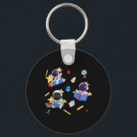 Blast Off To Learning Back To School Astronaut  Key Ring<br><div class="desc">Blast Off To Learning Back To School Astronaut</div>