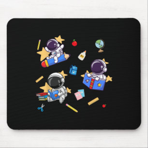 Blast Off To Learning Back To School Astronaut Mouse Pad