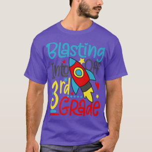 Blasting Off Into 3rd Grade Back To School Space R T-Shirt