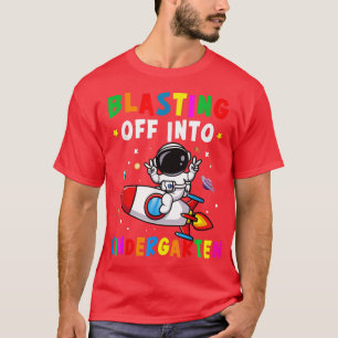 Blasting Off Into Kindergarten Back To School Boys T-Shirt