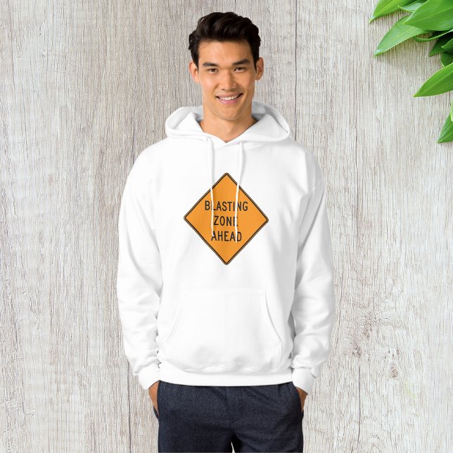 Blasting Zone Ahead Warning Sign Safety Hoodie (Creator Uploaded)