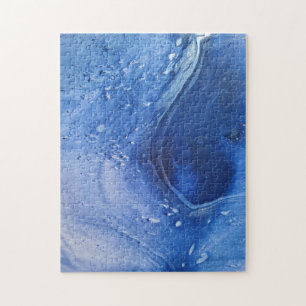 Blau abstrakt jigsaw puzzle