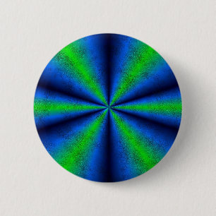 blau grün Regenbogen in Elefantenhaut leder Optik 6 Cm Round Badge