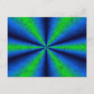blau grün Regenbogen in Elefantenhaut leder Optik Postcard
