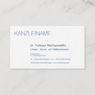 blau schwarz professional modern business card