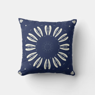 Blau und  Weiß Cushion