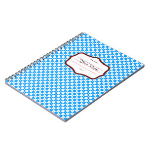 Blau weiß Minimalistisch Notebook
