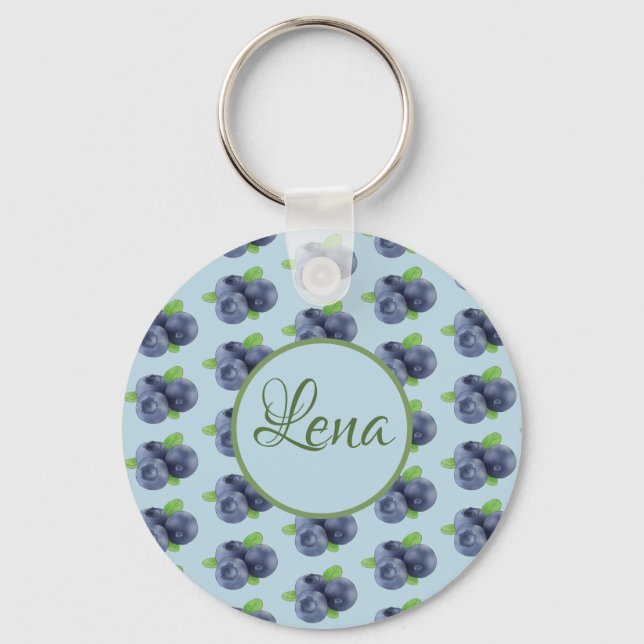 Blaubeeren personalisiert key ring (Front)