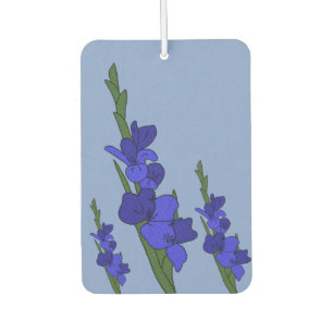 Blaue Gladiole  Car Air Freshener