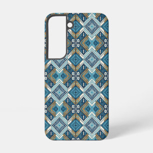 Blaue symetrisches Boho Muster 18583 b xl Samsung Galaxy Case