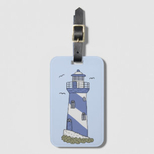 blauer Leuchturm Luggage Tag