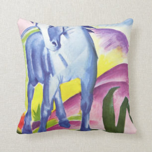 Blaues Pferd I by Franz Marc Throw Pillow