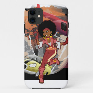 blaxploitation afro spy iPhone 11 case