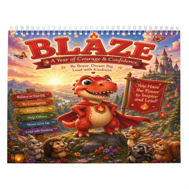 Blaze: A Year of Courage & Confidence Calendar (Cover)