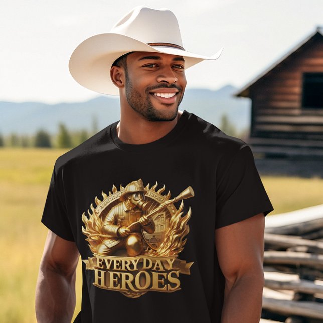 Blaze Crest: Iconic Emblem of Firefighters T-Shirt (Creator Uploaded)