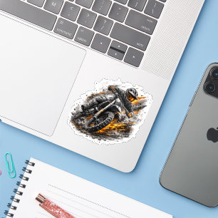 Blaze Rider Motocross Dirt Bike Action Design