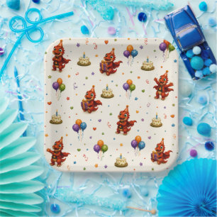 Blaze's Dino-Mite Friends Birthday Paper Plate