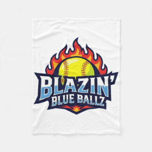 Blazin Blue Llz Softll Jersey Fleece Blanket