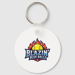 Blazin Blue Llz Softll Jersey Key Ring