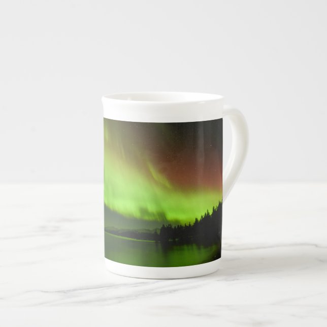 Blazing Aurora Bone China Mug (Front Right)