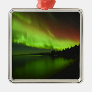 Blazing Aurora Metal Ornament