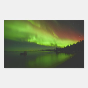 Blazing Aurora Rectangular Sticker