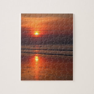 Blazing Beach Sunset - 8x10 - 110 pcs. Jigsaw Puzzle