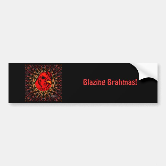 Blazing Brahma Bumper Sticker (Front)