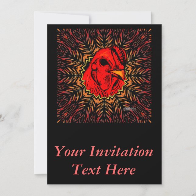 Blazing Brahma Invitation (Front)