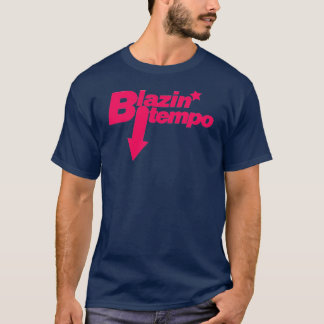 Blazing Downtempo Blue Pink T-Shirt