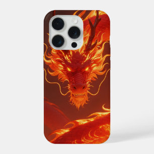 Blazing Fire Dragon   Mythical Flame Dragon Fantas iPhone 15 Pro Case