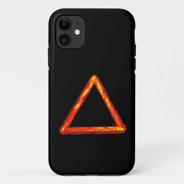 Blazing Fire Element Alchemy Symbol Case-Mate iPhone Case (Back)