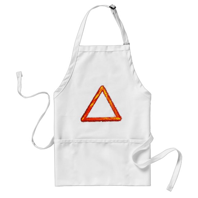 Blazing Fire Element Alchemy Symbol Standard Apron (Front)
