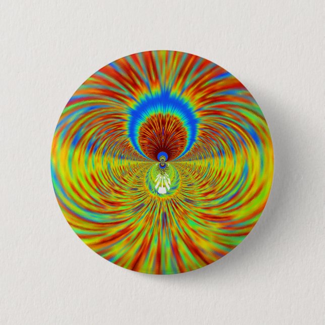 Blazing Fire Graphic designer 6 Cm Round Badge (Front)