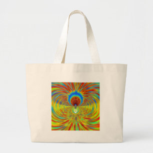Blazing Fire Graphic designer Large Tote Bag